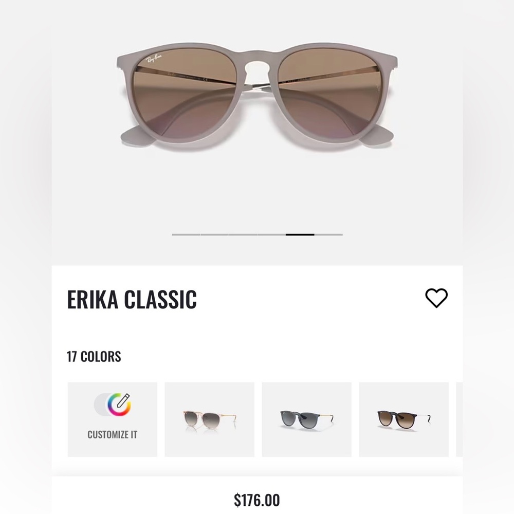 Ray-Ban Erika Classic Taupe Frame with Brown Gradient Lenses